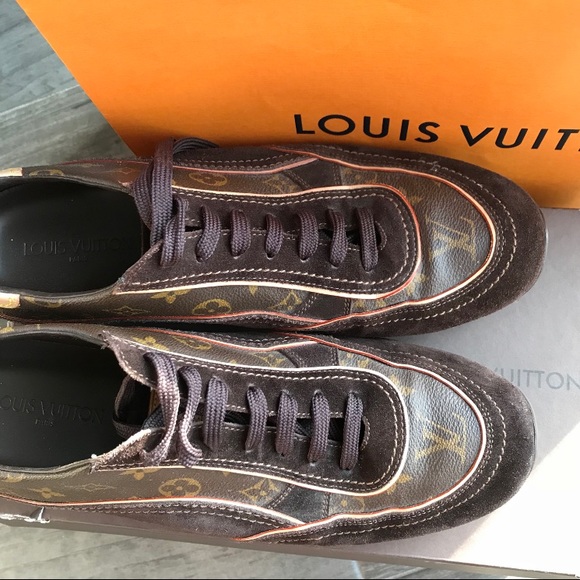 Louis Vuitton Luxembourg Monogram Sneakers Brown US Sz 11 Virgil